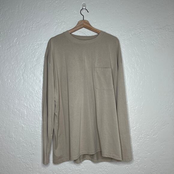 Insect Shield Men's UPF 30+ Dri-Balance Long Sleeve Pocket T-Shirt XXL Beige - Picture 1 of 9